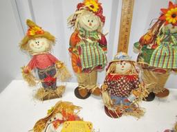 Lot Of 7 Scarecrows
