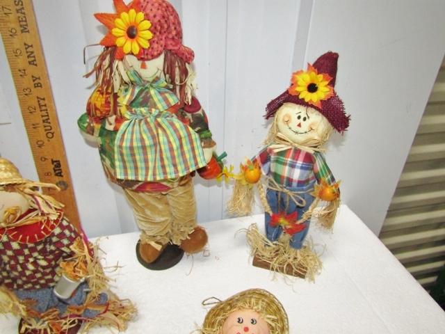 Lot Of 7 Scarecrows