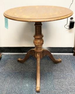 Solid Wood Round Top Table