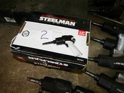 Large Lot Of Steelman Pneumatic Torque And Impact Wrenches