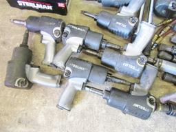 Large Lot Of Steelman Pneumatic Torque And Impact Wrenches