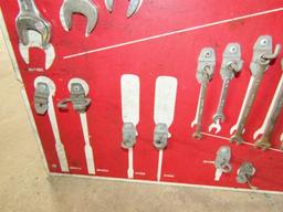 Steelman Wrench Wall Display W/ 28 Wrenches