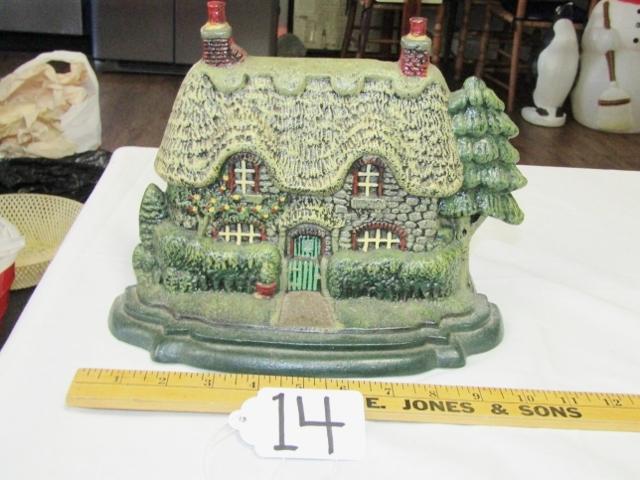 Vtg Cast Iron English Cottage Door Stop