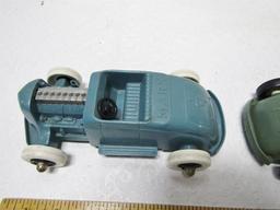 2 Vtg Marx Fix - All Hot Rods W/ Accessories Showm