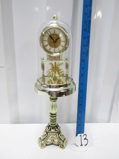 Modern Quartz Anniversary Clock On Pedestal