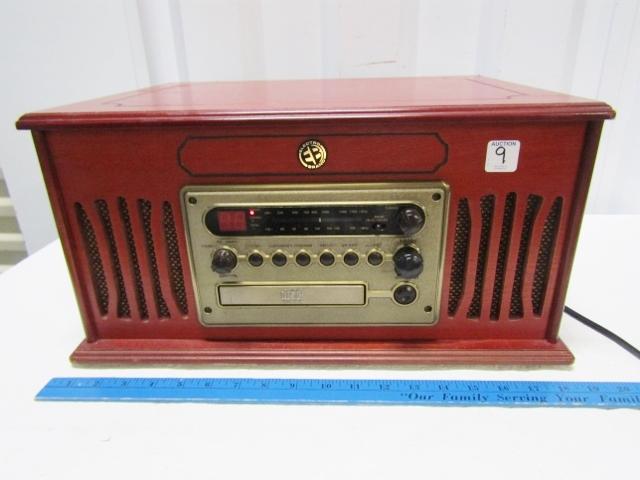 Electro Brand Turntable, A M / F M Radio, C D Player (NO SHIPPING)