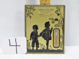 Vtg 1939 Advertising Thermometer W/ Calendar On Back