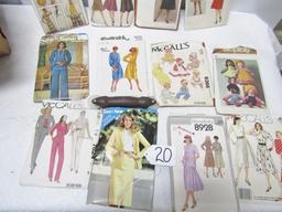 Box Of 71 Vtg Patterns