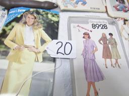 Box Of 71 Vtg Patterns