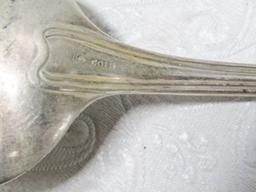 Antique Mid 1800s J. F. Butler Coin Silver Serving Spoon