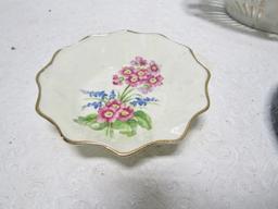 Lot Of Porcelain And A Signed Enameled Dish