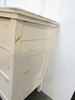 Vtg Solid Wood 2 Over 2 Dresser Chest Of Drawers (Local Pick Up Only)