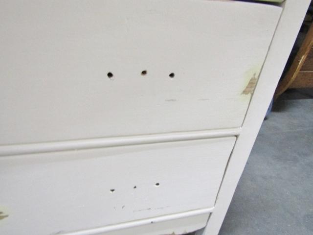 Vtg Solid Wood 2 Over 2 Dresser Chest Of Drawers (Local Pick Up Only)