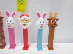 Lot Of 7 Vtg Pez Dispensers