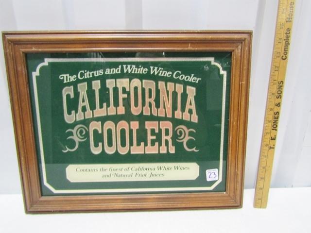 Nice Framed California Cooler Sign