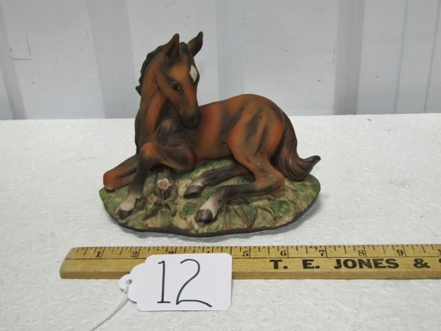 Vtg 1981 Masterpiece Porcelain Horse Figurine By Homco