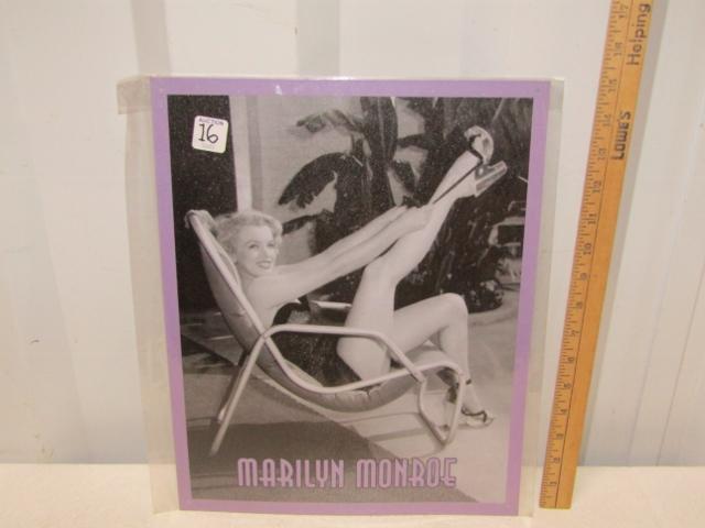 Metal Marilyn Monroe Sign Still Wrapped In Factory Cellophane