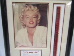 Limited Edition 3/5000 Marilyn Monroe Picture And Piece Of The Original Film