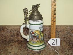 Vtg German Regimental Stoneware Stein