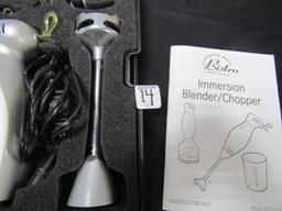 Wolfgang Puck Bistro Collection Immersion Blender / Chopper W/ Accerssories,