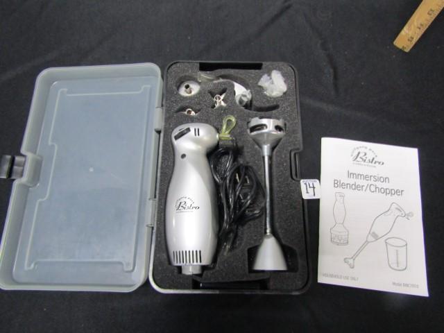 Wolfgang Puck Bistro Collection Immersion Blender / Chopper W/ Accerssories,