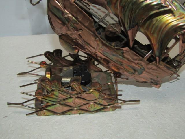 Brass / Copper Musical Metal Art Ship