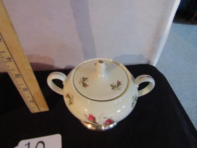 Vtg Rosenthal Germany Porcelain W/ Sterling Silver Base Creamer And