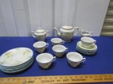 Vtg 1930s Hand Painted Berkshire Ware China Service For 6, Made In Japan