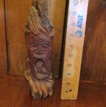 Vtg Hand Carved Wood Tree Spirit
