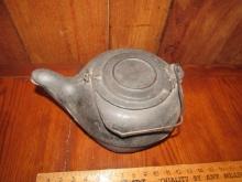 Vtg Large Cast Iron Stove Top / Camping Kettle