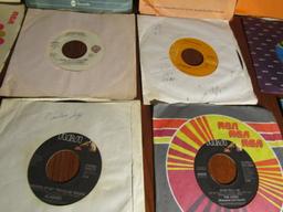 Lot Of Twenty 45 R P M Country Vinyl Records W/ Sleeves