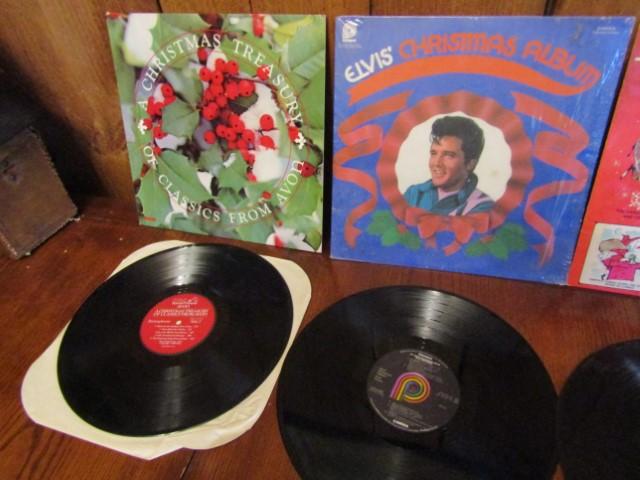 4 Vtg Christmas Themed 33 R P M Vinyl L P Records