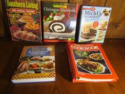 Lot Of 5 Hard Cover Cookbooks