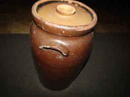 Antique Stoneware Pottery Butter Churn  (Local Pick Up Only)