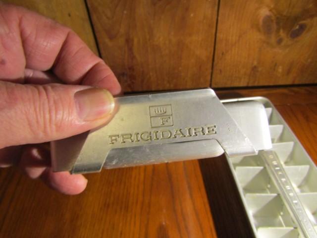 2 Vtg Aluminum Frigidaire Quickube Ice Trays