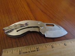 Mtech U S A Folding Stubby Pocket Knife M T - 1031 B R