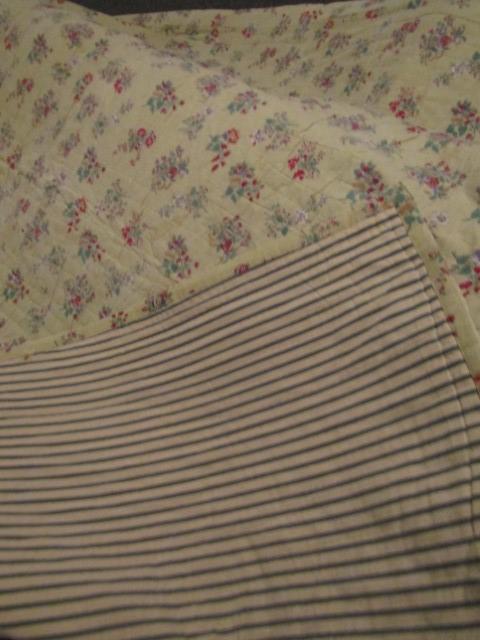 Vtg Double Sided Hand Made Quilt