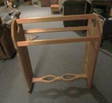 Vtg Solid Wood Quilt Rack (Local Pick Up Only)