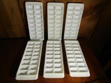 Lot Of 6 Plastic Rubbermaid Ice Trays