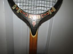 Wilson Graphite Tour Tennis Racket And A Vtg Davis Wood Tennis Racket