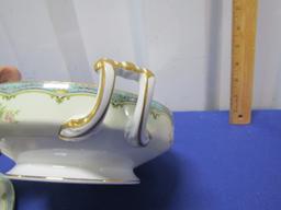 Beautiful Vtg Noritake Lidded Serving Bowl, Matches Lots 17 And 34