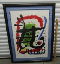 Framed And Matted Print " Beatrice D' Este " By Joan Miro