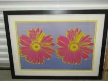 Framed And Double Matted Floal Print