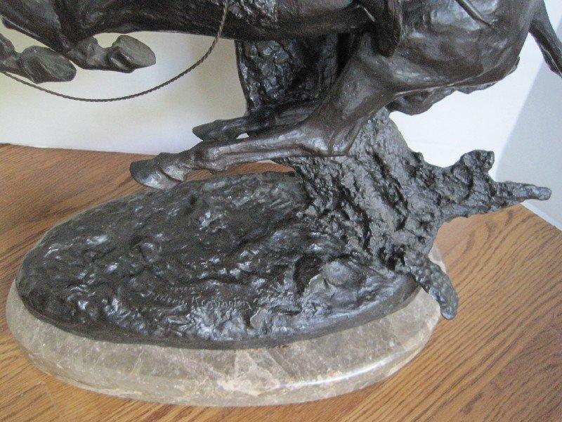 "Cheyenne" Sculpture After Frederic Remington on Marble Base