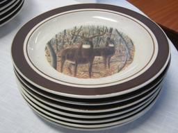 Folkcraft Stoneware Whitetail Buck Diningware