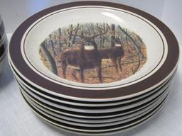 Folkcraft Stoneware Whitetail Buck Diningware