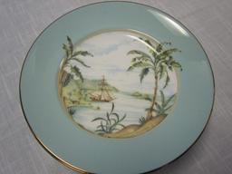 British Colonial Collection Plates Colonial Tradewind by Church Fisher & Lenox China