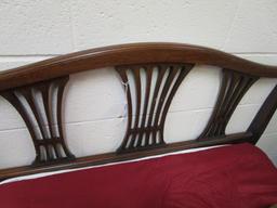 Vintage Wood Dark Lattice Design Single Bed