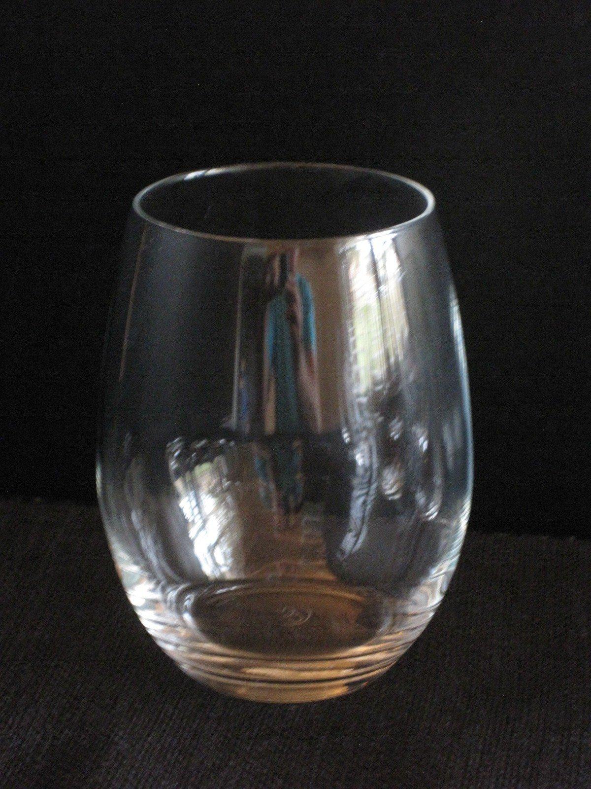 8 Crystal Old Fashioned Glasses signed on base Barware