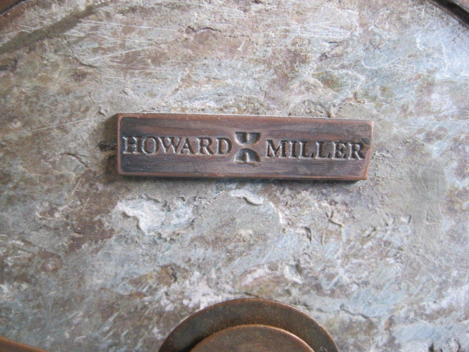 Howard Miller Oasis Water Fall Grandfather Clock Natural Slate/Aged Copper Roman